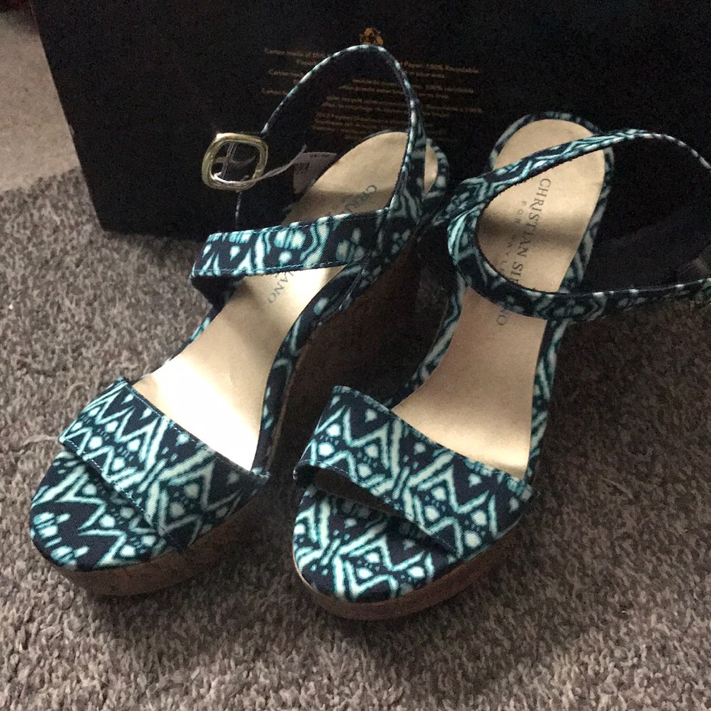 NWT CHRISTIAN SIRIANO WEDGES
